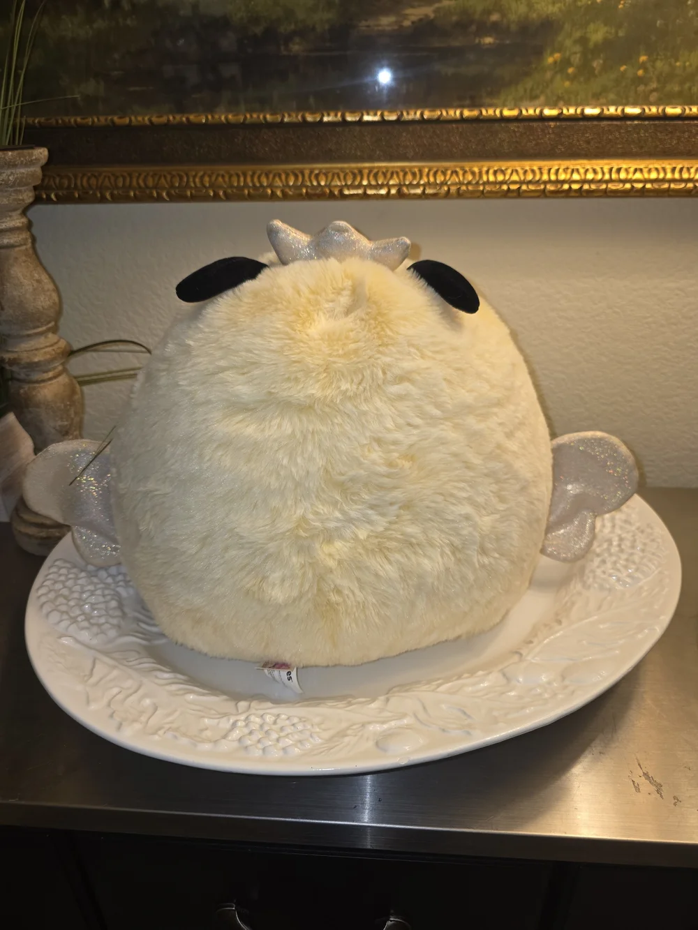 Squishmallow Plush Bee Pet Toy - Cream and Black